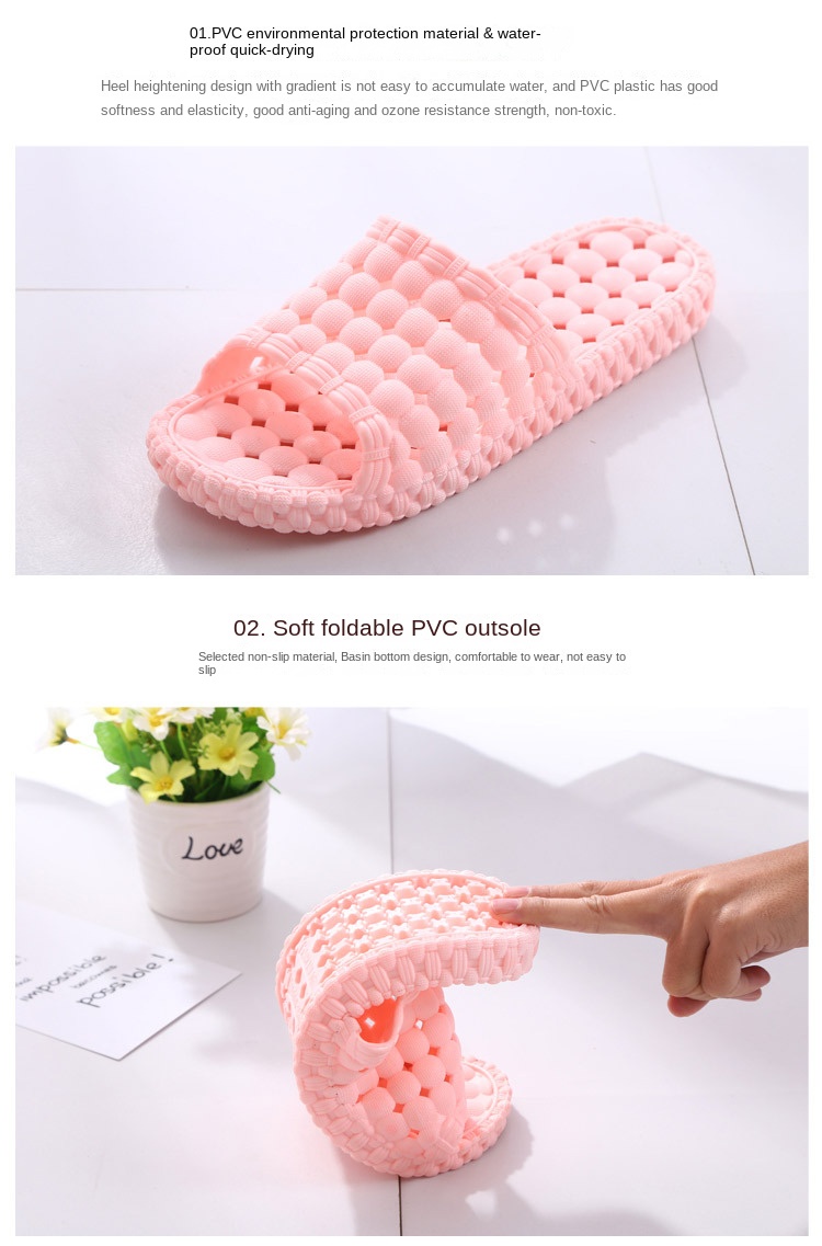 New plastic blowout slippers for summer