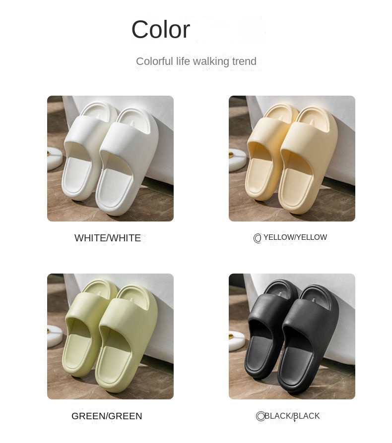 New thick soled couple home slippers