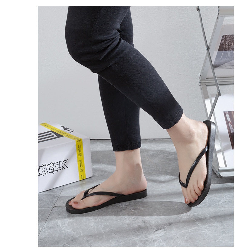 Non-slip bathroom soft bottom flip-flops