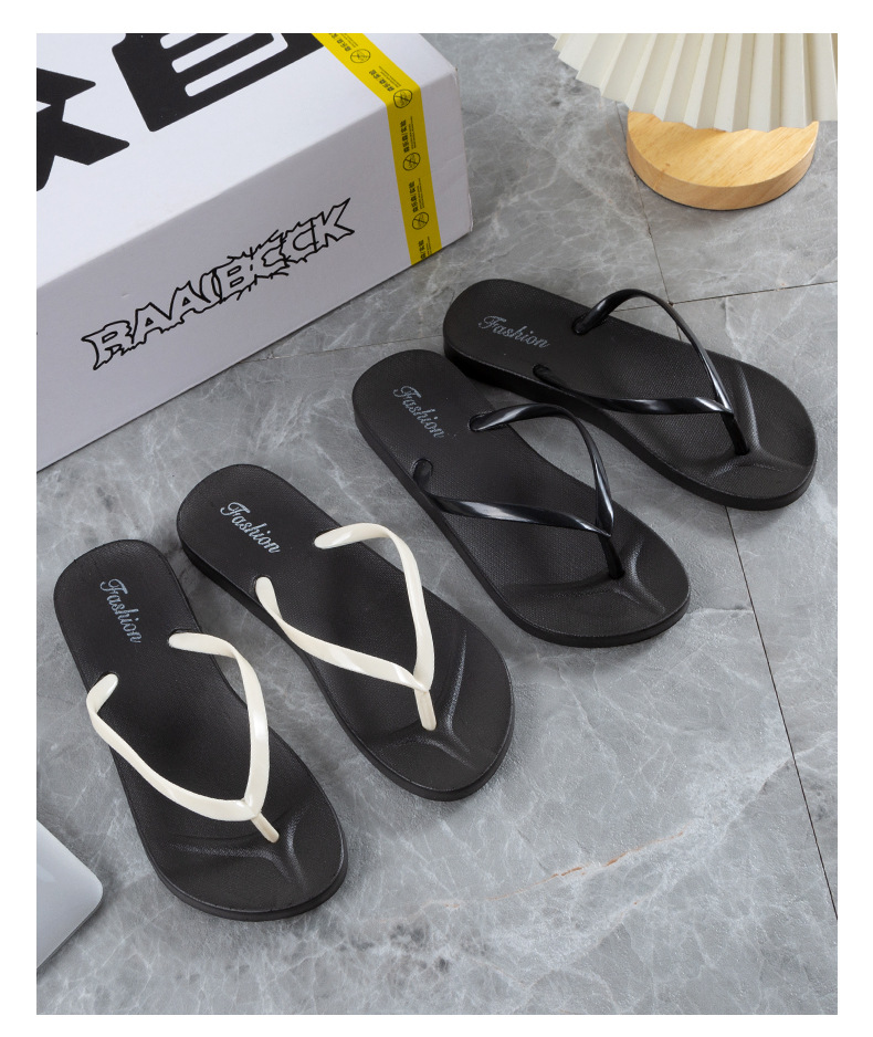 Non-slip bathroom soft bottom flip-flops