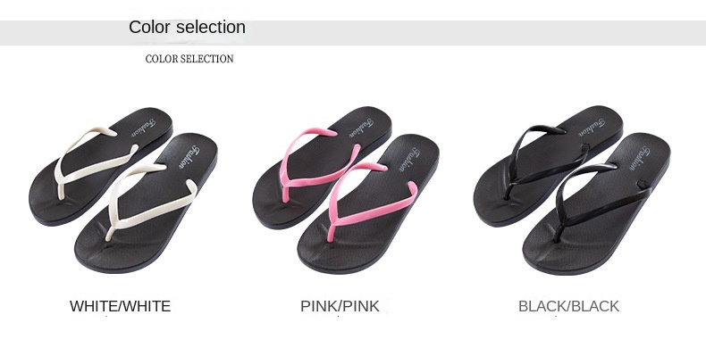 Non-slip bathroom soft bottom flip-flops