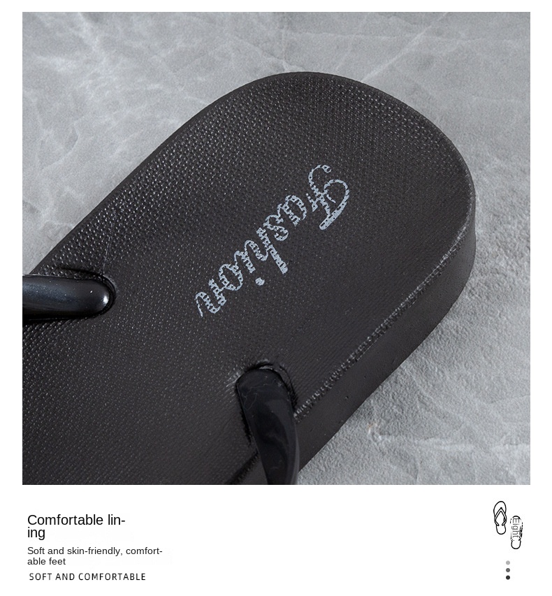 Non-slip bathroom soft bottom flip-flops