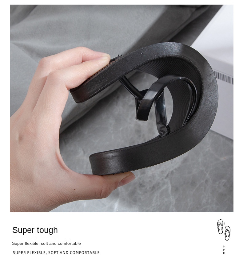 Non-slip bathroom soft bottom flip-flops