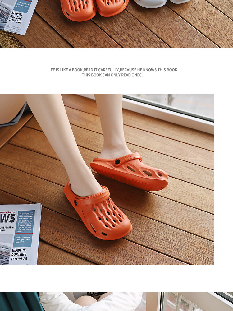 Non-slip crocs for summer