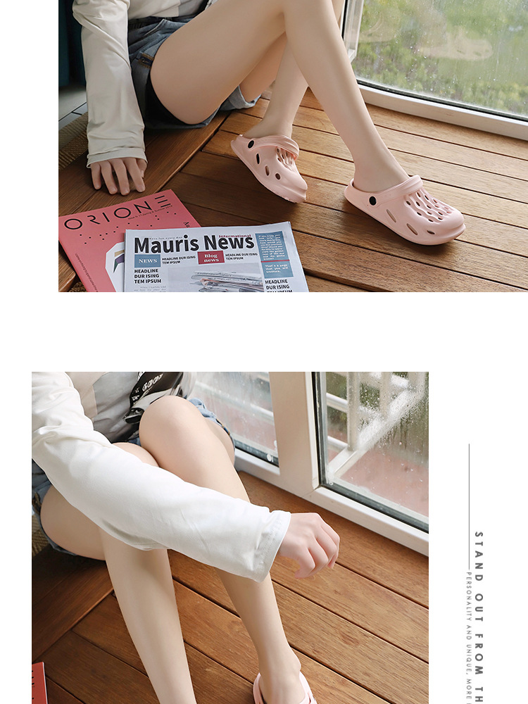 Non-slip crocs for summer