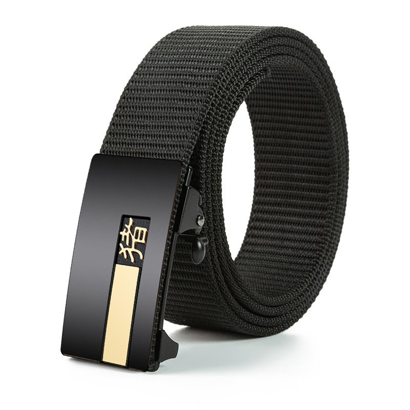 Nylon braided canvas belt