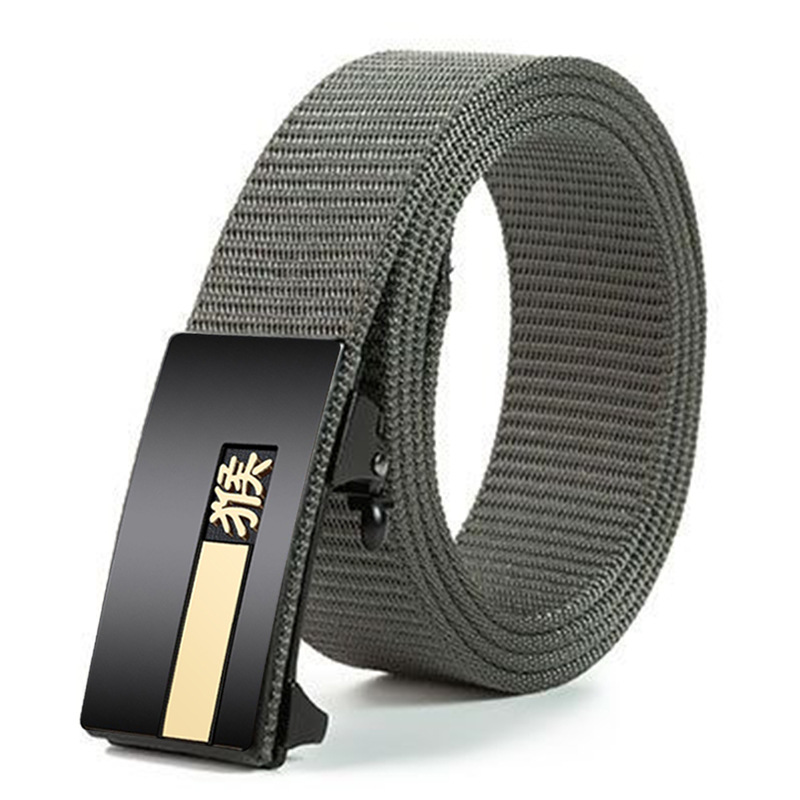 Nylon braided canvas belt
