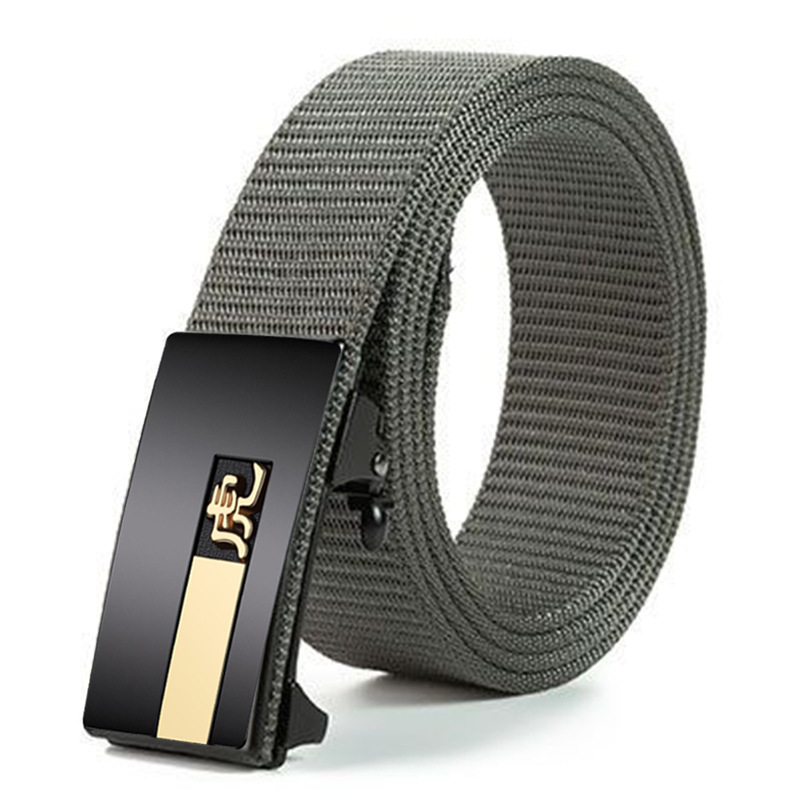Nylon braided canvas belt