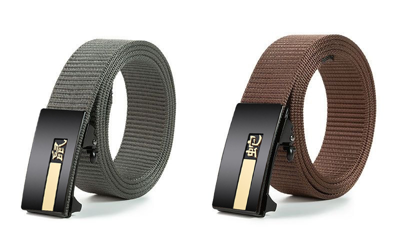 Nylon braided canvas belt