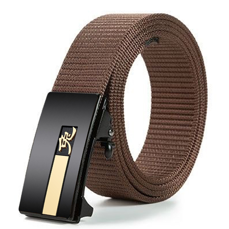 Nylon braided canvas belt
