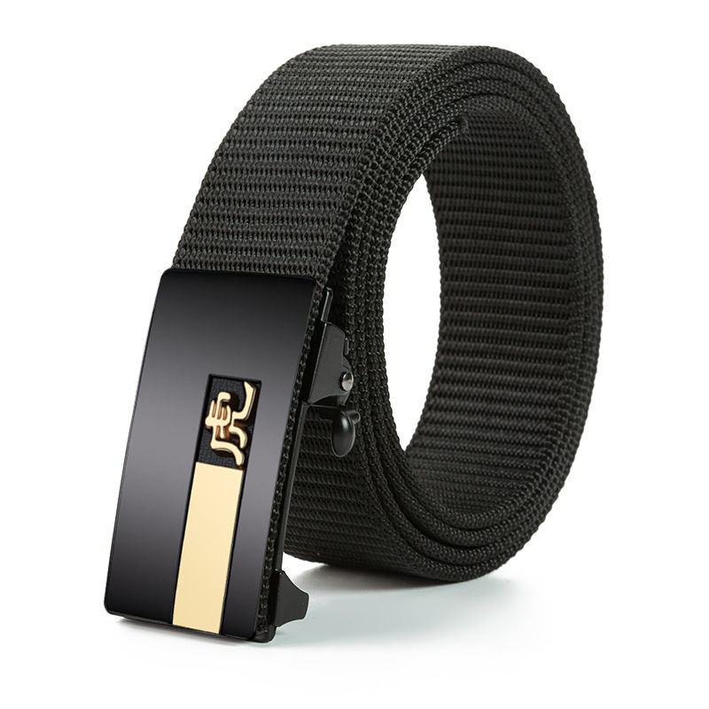 Nylon braided canvas belt