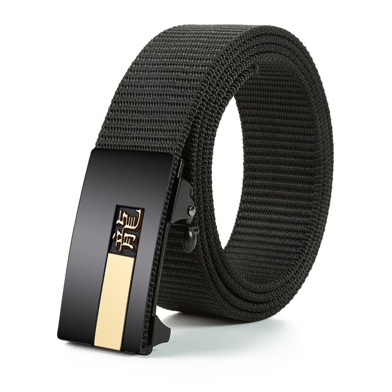 Nylon braided canvas belt