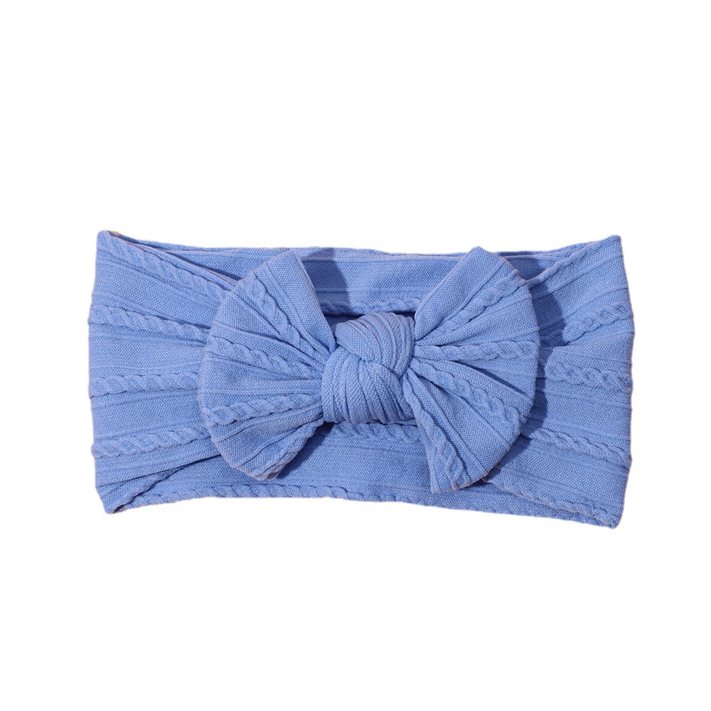 Nylon jacquard bow new color baby headband