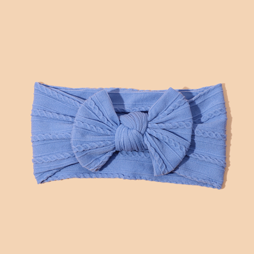 Nylon jacquard bow new color baby headband