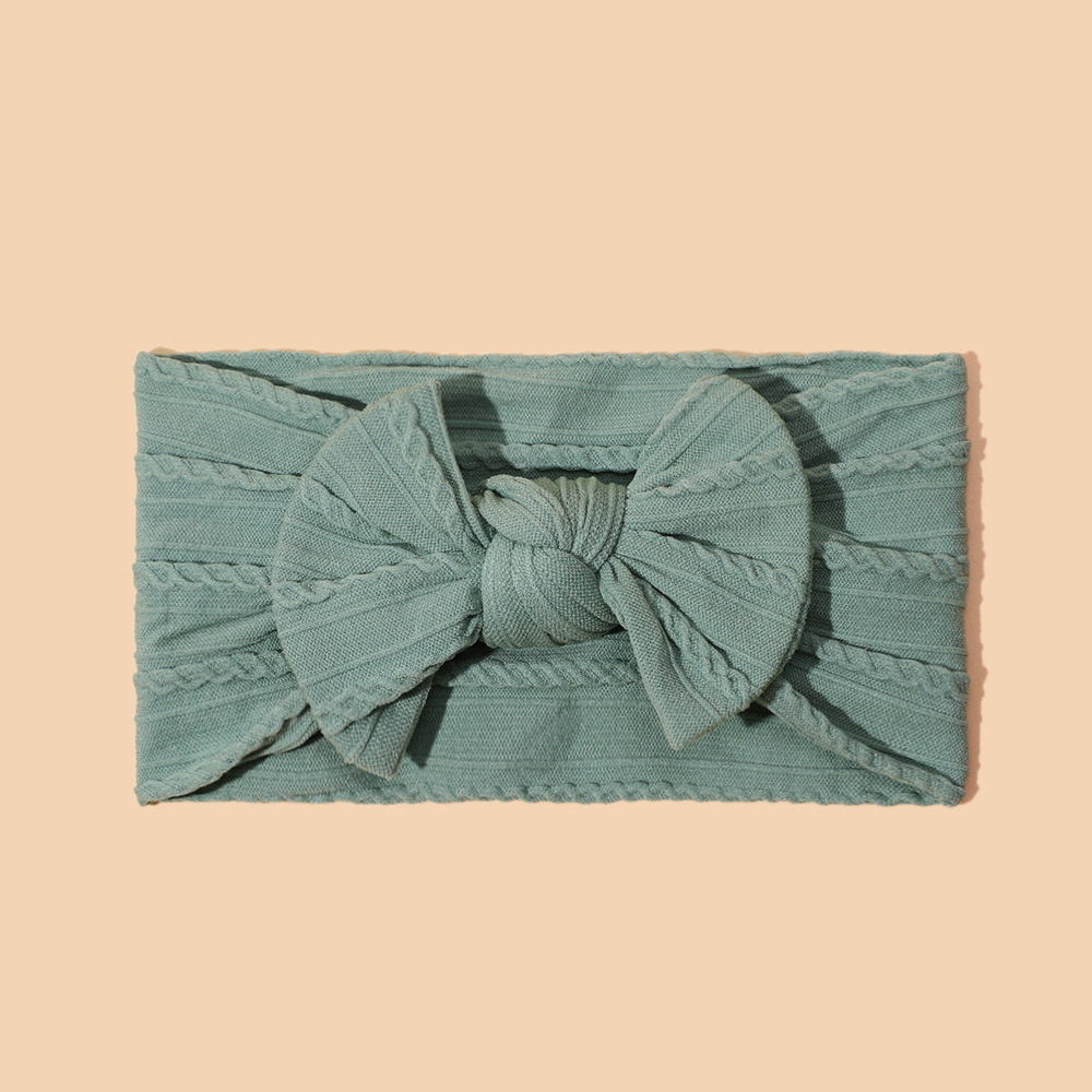 Nylon jacquard bow new color baby headband