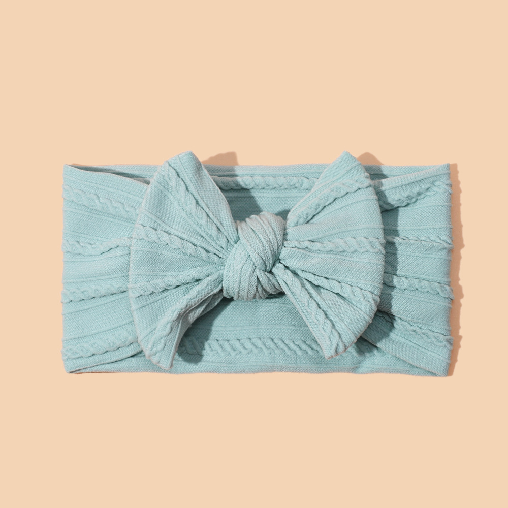 Nylon jacquard bow new color baby headband