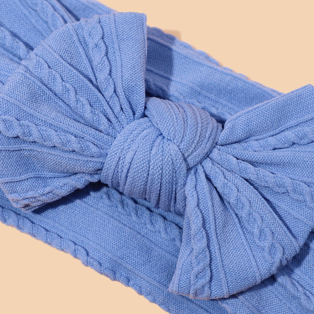 Nylon jacquard bow new color baby headband