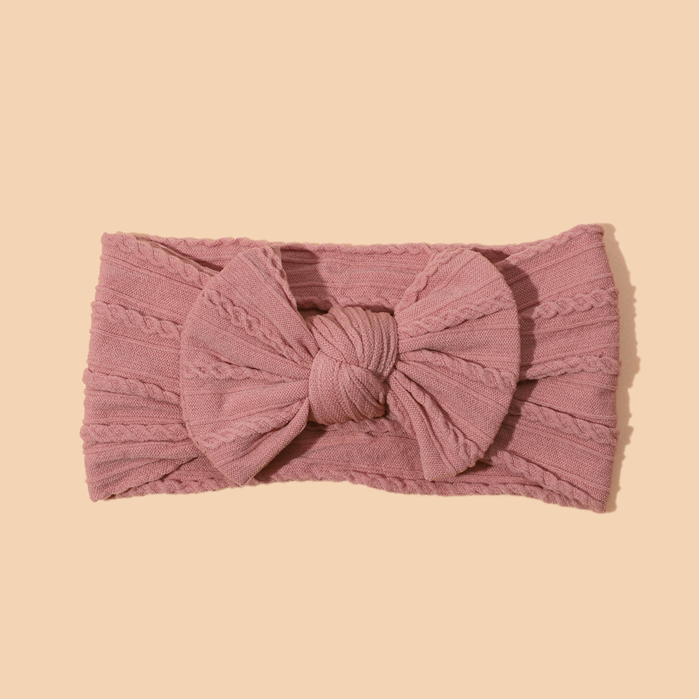 Nylon jacquard bow new color baby headband