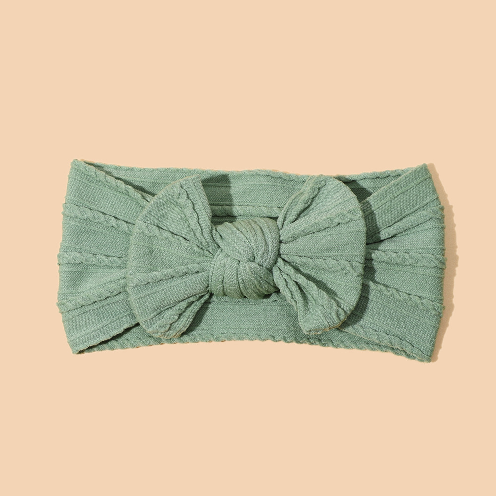 Nylon jacquard bow new color baby headband