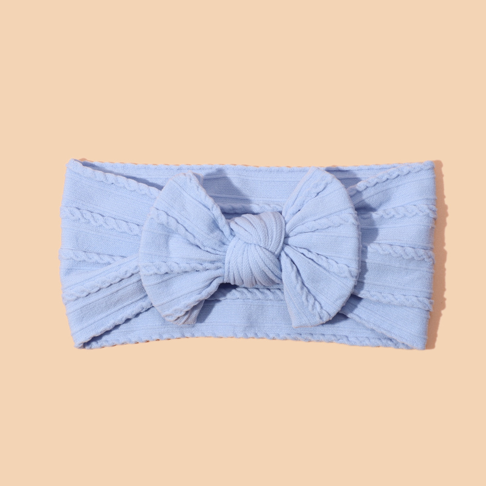 Nylon jacquard bow new color baby headband