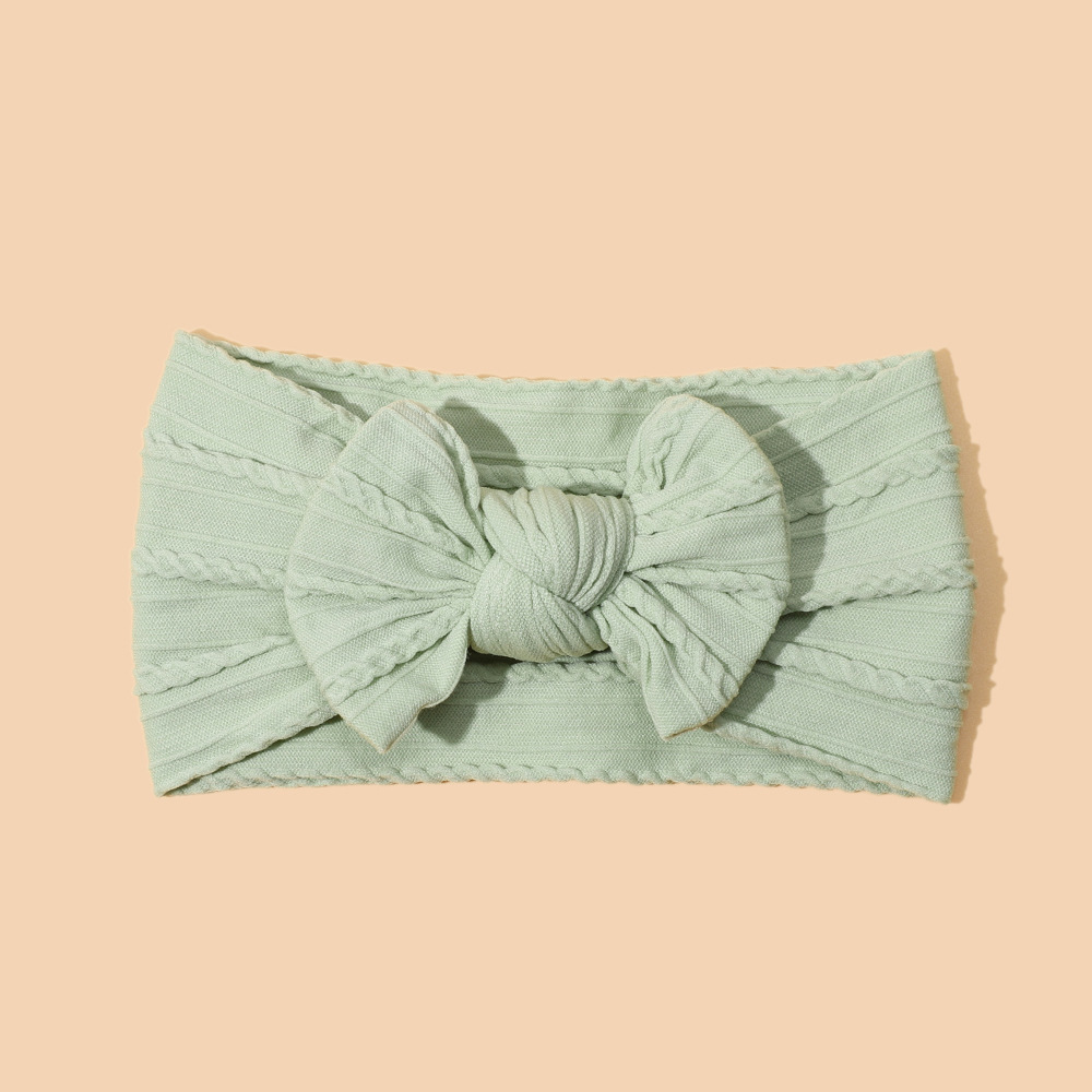 Nylon jacquard bow new color baby headband
