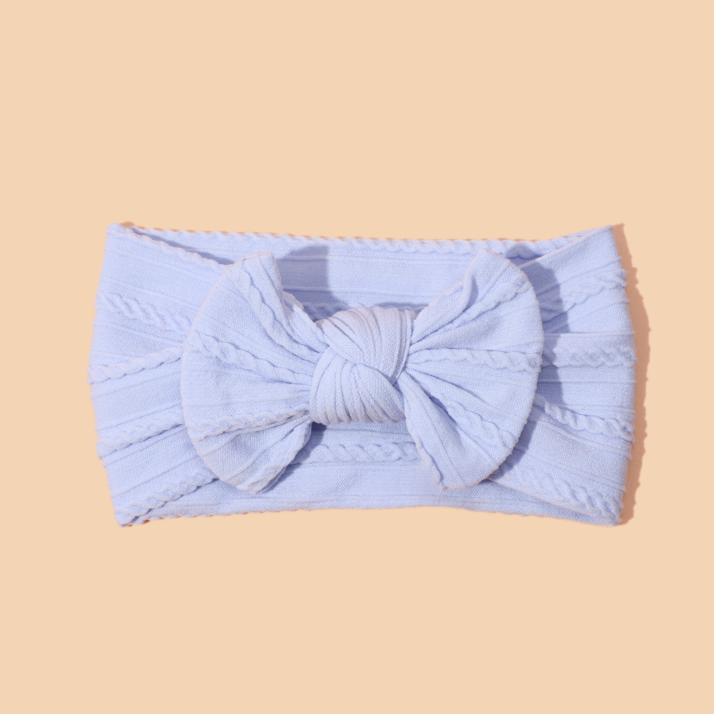 Nylon jacquard bow new color baby headband