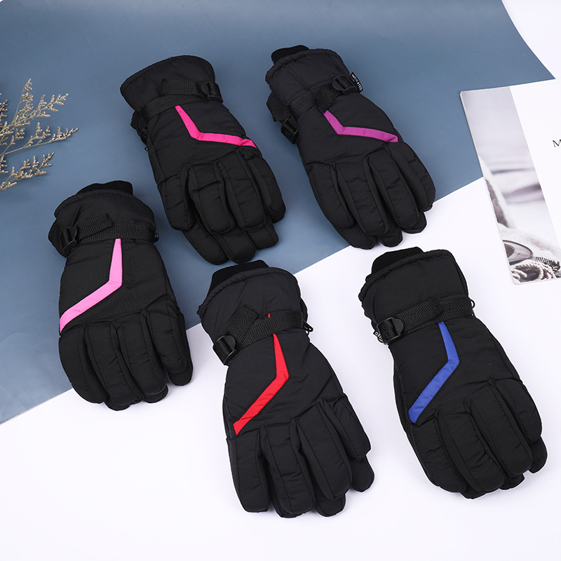 Outdoor riding with fleece and thick warm ski gloves