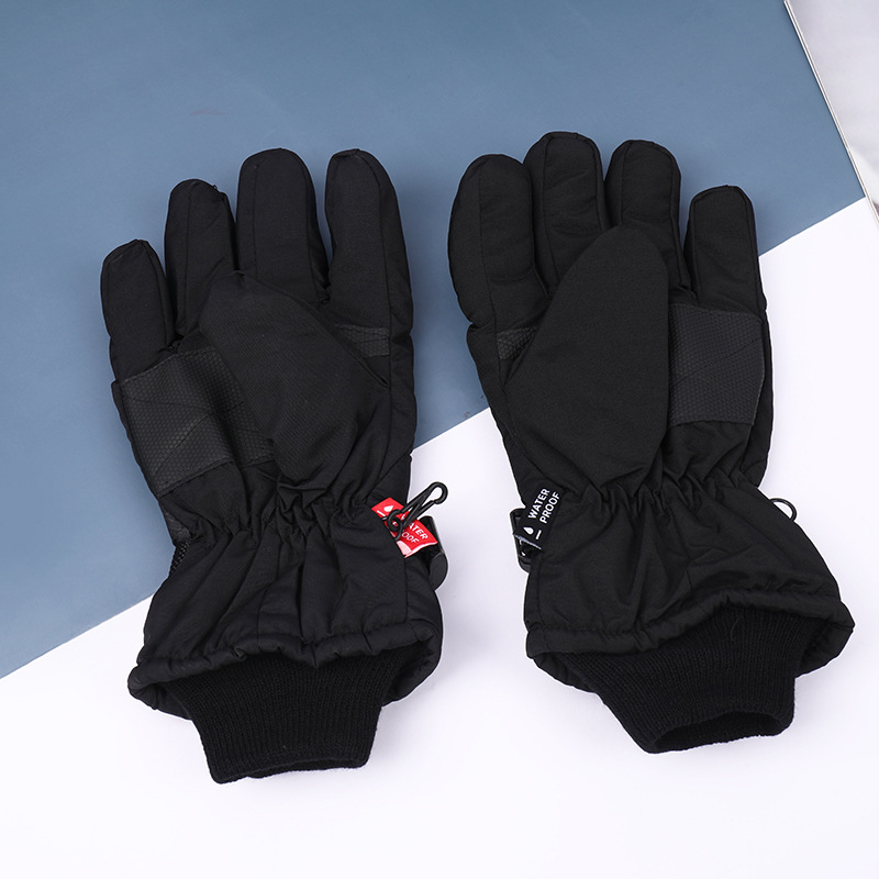 Outdoor riding with fleece and thick warm ski gloves