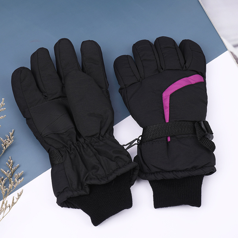 Outdoor riding with fleece and thick warm ski gloves