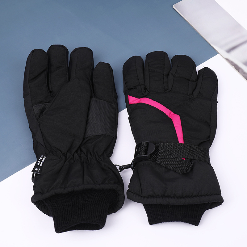 Outdoor riding with fleece and thick warm ski gloves