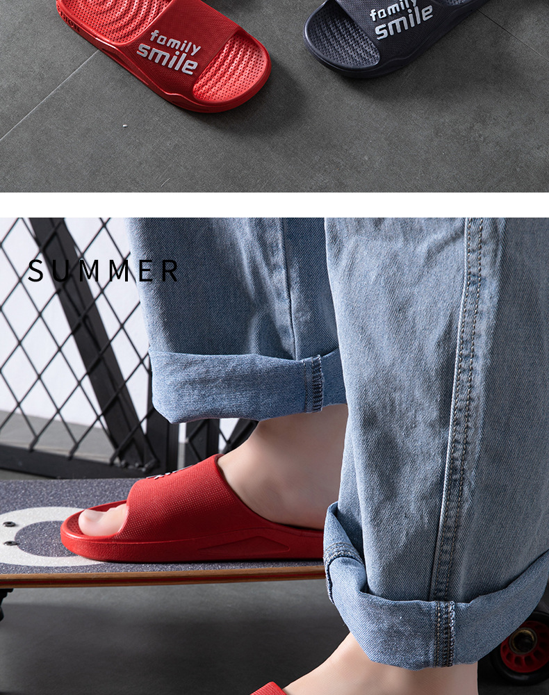 PVC soft-soled slippers for home couple shower
