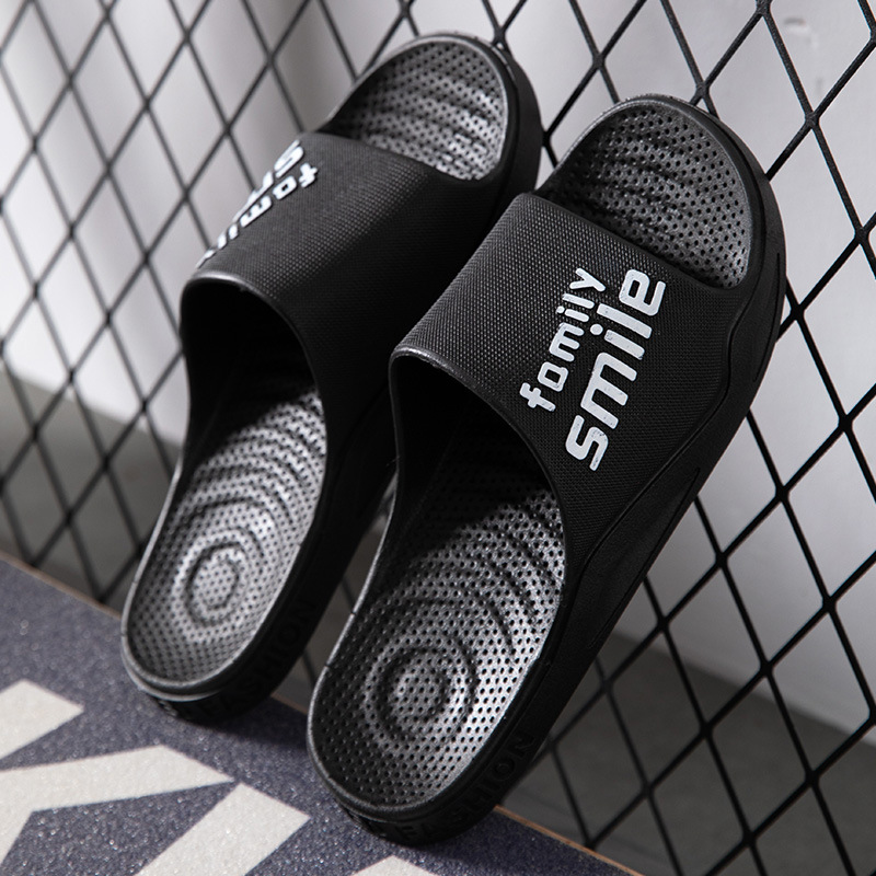 PVC soft-soled slippers for home couple shower