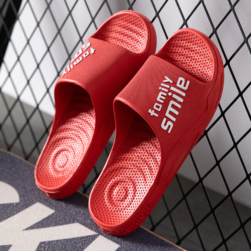 PVC soft-soled slippers for home couple shower