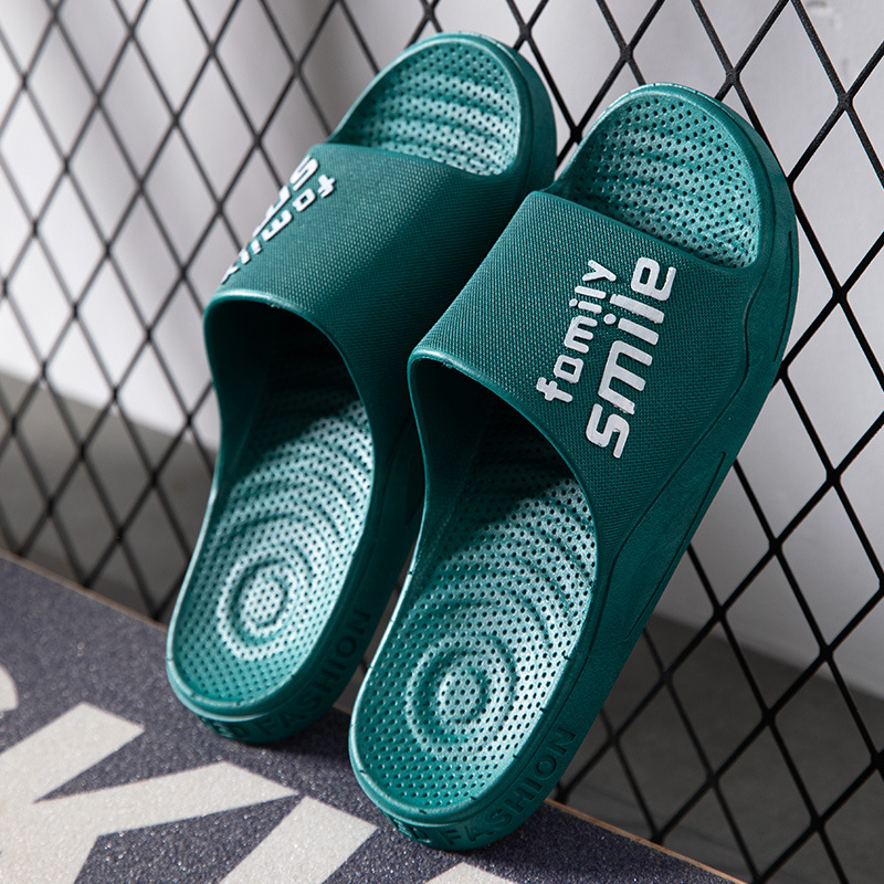 PVC soft-soled slippers for home couple shower