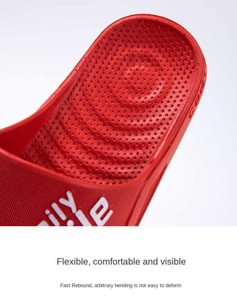 PVC soft-soled slippers for home couple shower