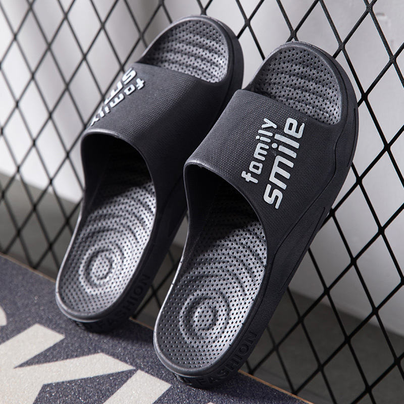 PVC soft-soled slippers for home couple shower