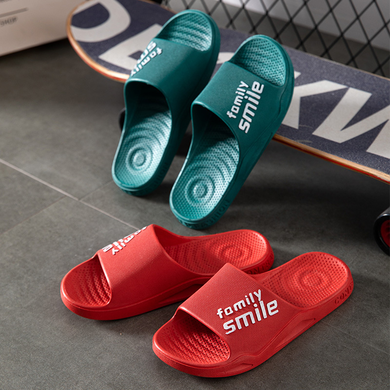 PVC soft-soled slippers for home couple shower