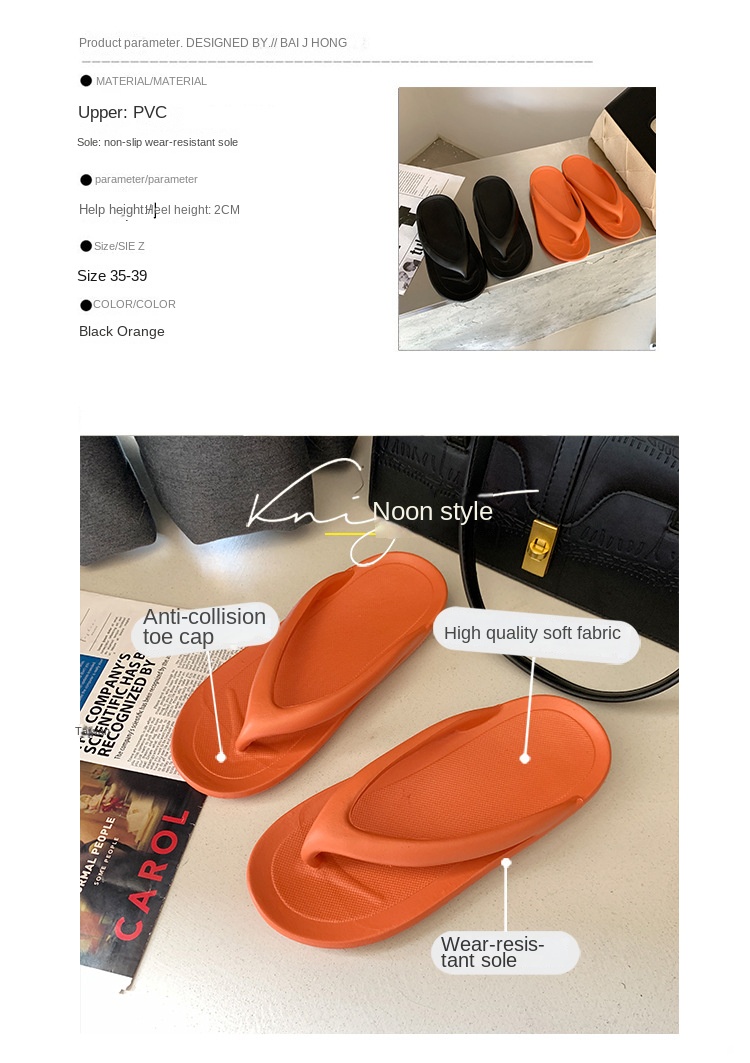 Platform beach flip-flops for couples