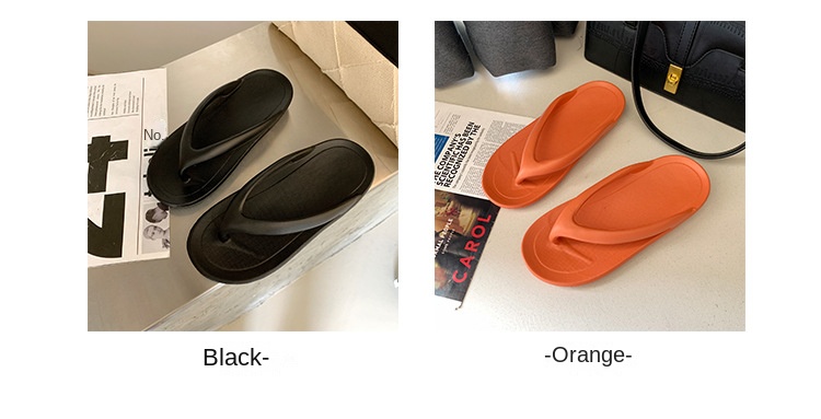 Platform beach flip-flops for couples