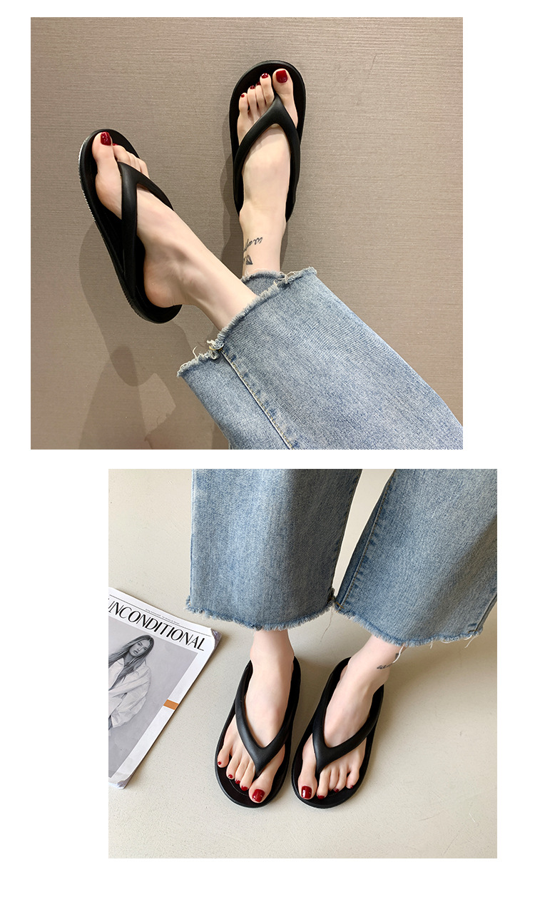 Platform beach flip-flops for couples