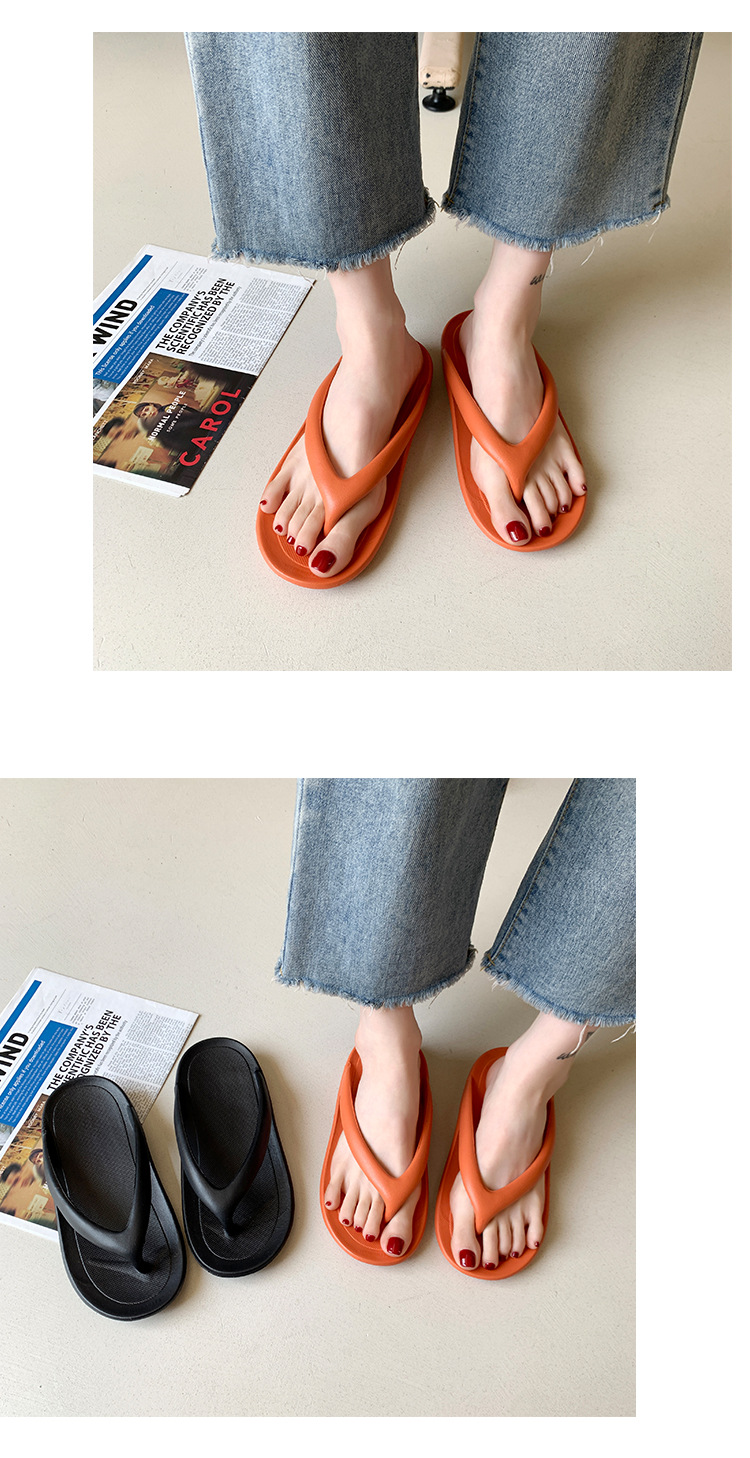 Platform beach flip-flops for couples