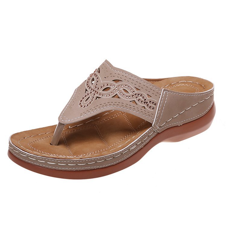 Platform flip-flops and wedge slippers