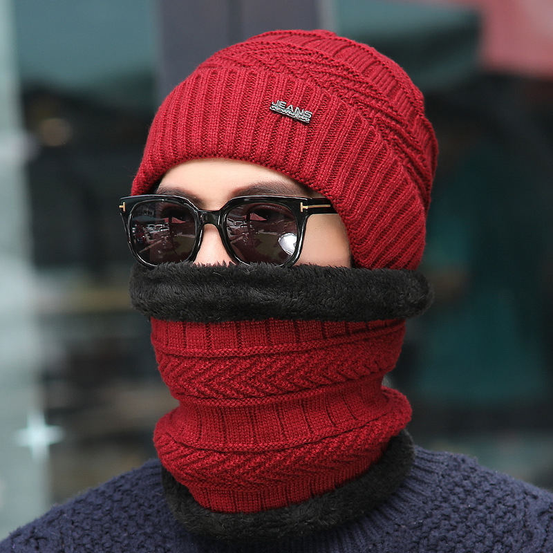 Plus fleece hat cute ladies knit hat for autumn and winter