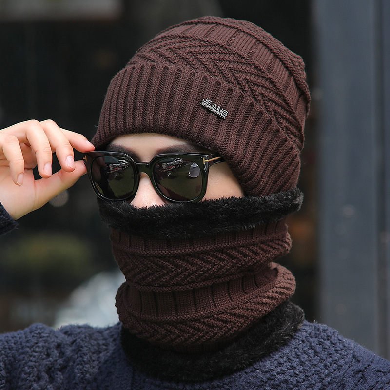 Plus fleece hat cute ladies knit hat for autumn and winter