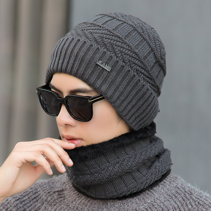 Plus fleece hat cute ladies knit hat for autumn and winter