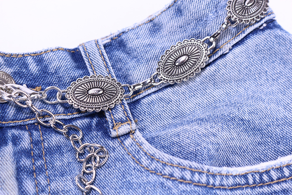 Premium sense Ladies Metal chain Retro Butterfly Heart waist chain