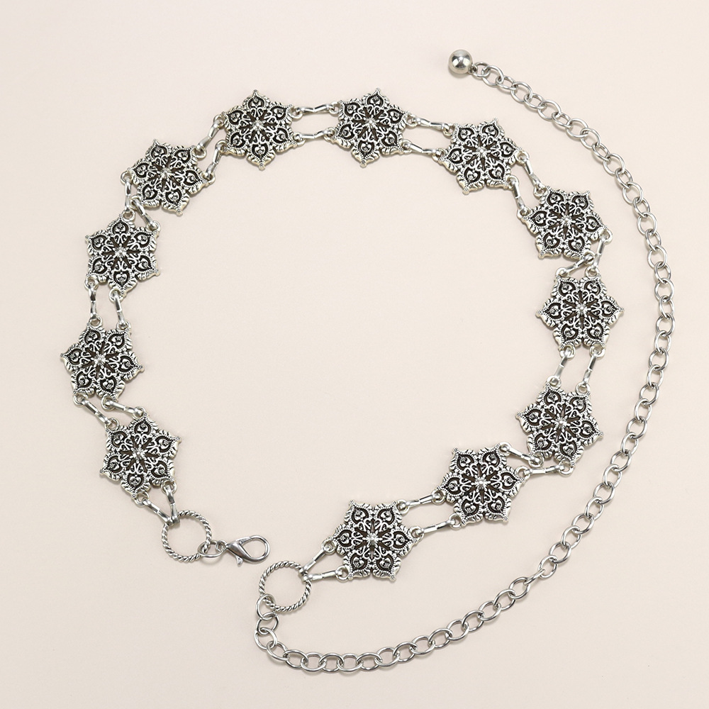 Premium sense Ladies Metal chain Retro Butterfly Heart waist chain