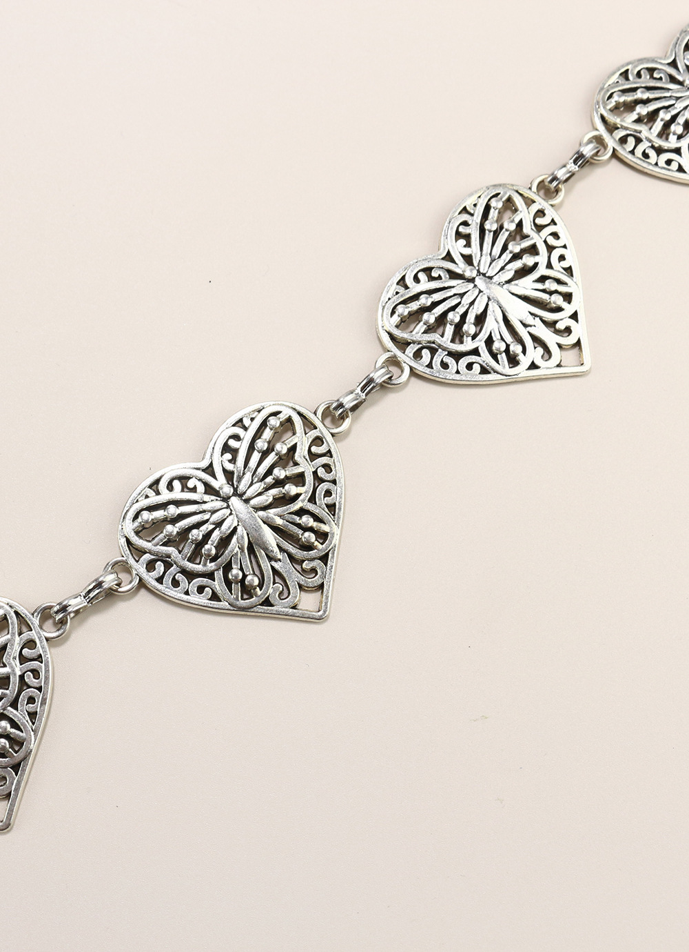 Premium sense Ladies Metal chain Retro Butterfly Heart waist chain