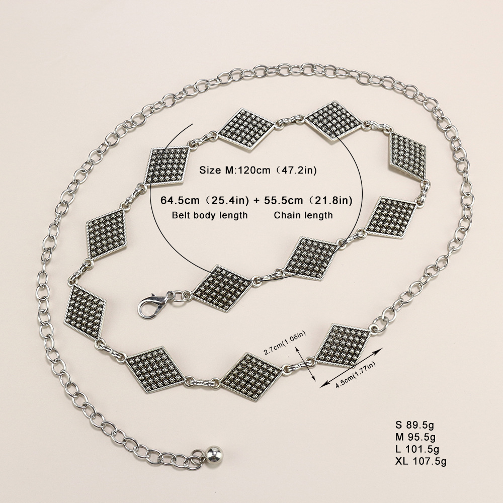 Premium sense Ladies Metal chain Retro Butterfly Heart waist chain