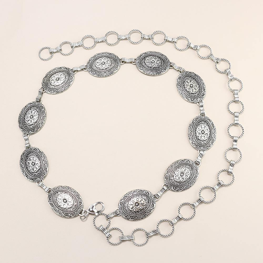 Premium sense Ladies Metal chain Retro Butterfly Heart waist chain